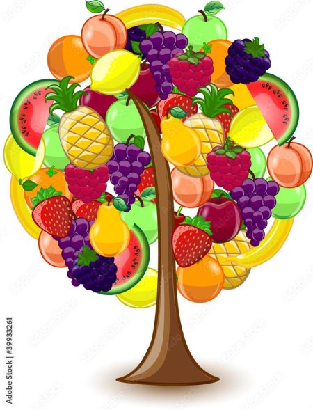 Дерево с фруктами