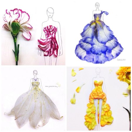 Платье цветок