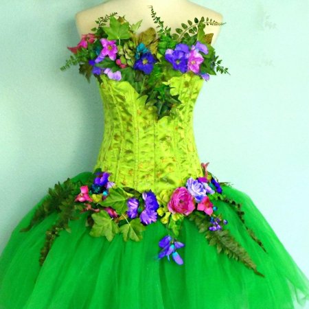 Платья из цветов