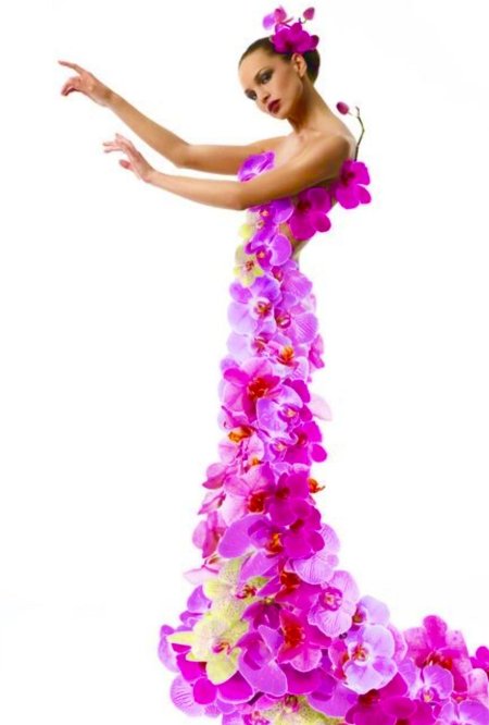 Платье в виде цветка