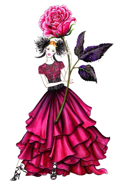 Платье эскиз