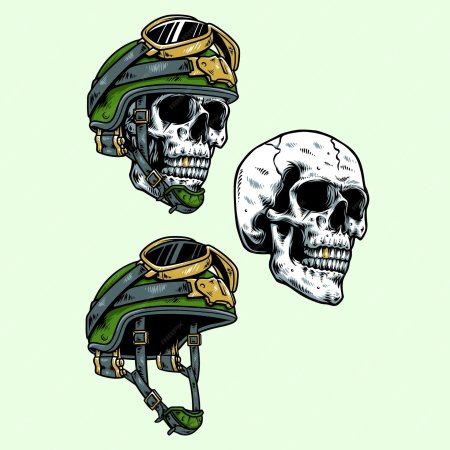 Череп в шлеме спецназа