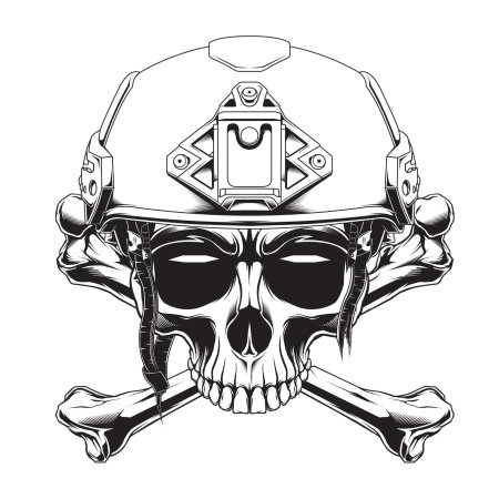 Череп в шлеме спецназа