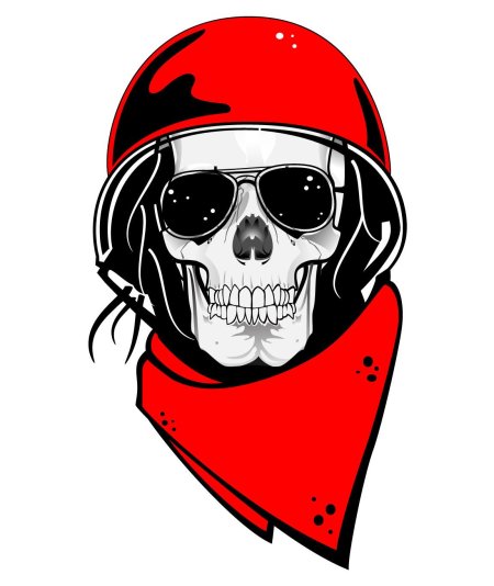 Череп в каске