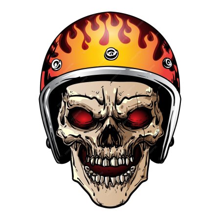Череп байкер
