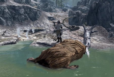 Скайрим великаны и мамонты