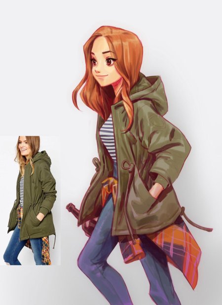 Девушка подросток арт