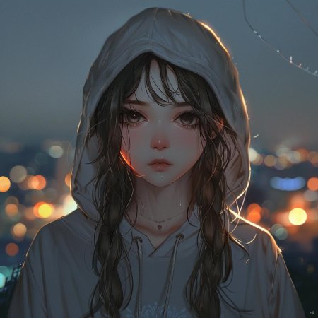 Девушка в стиле аниме