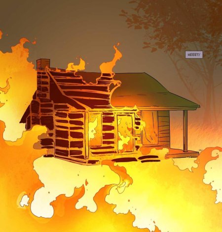 Горящий дом для детей