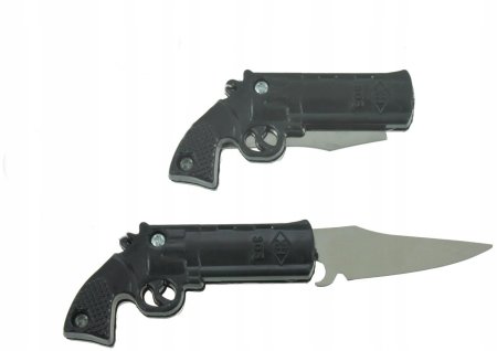 Брелок нож револьвер