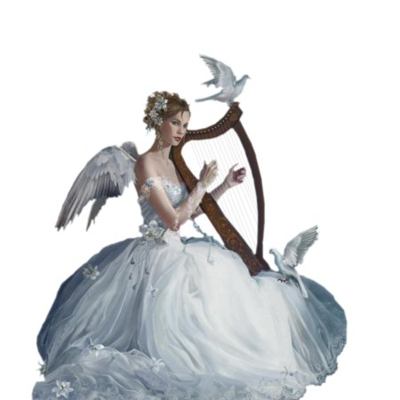 Девушка с арфой