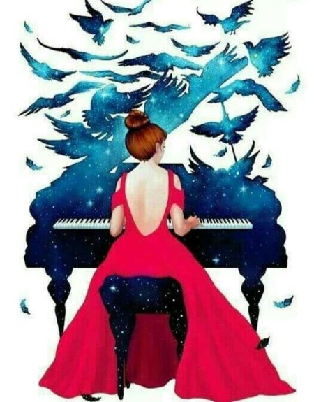 Девушка за пианино