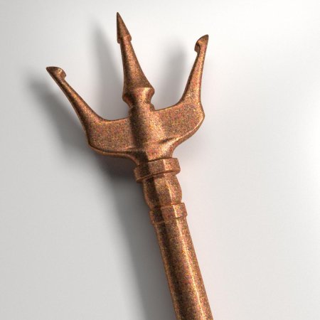 Трезубец д модель