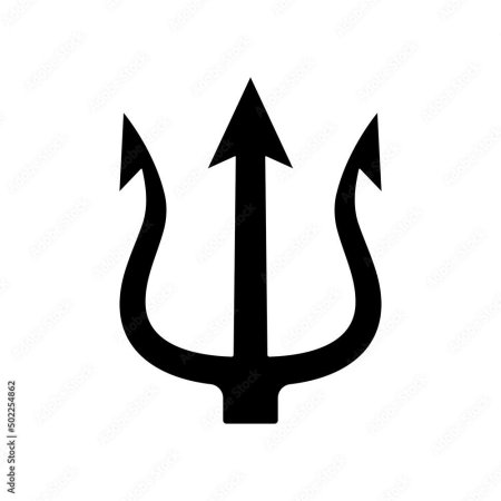 Трезубец нептуна шаблон