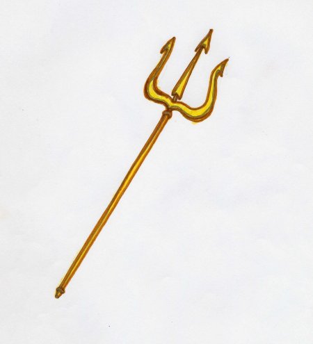 Трезубец рисунок