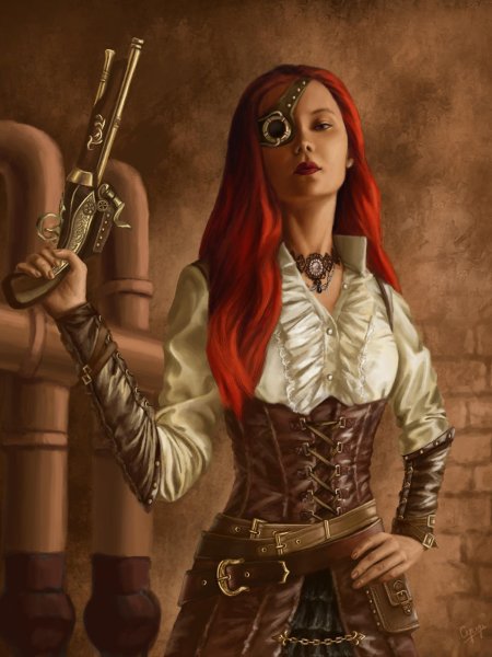 Стимпанк девушка