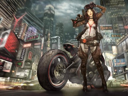 Мотоцикл джеки cyberpunk