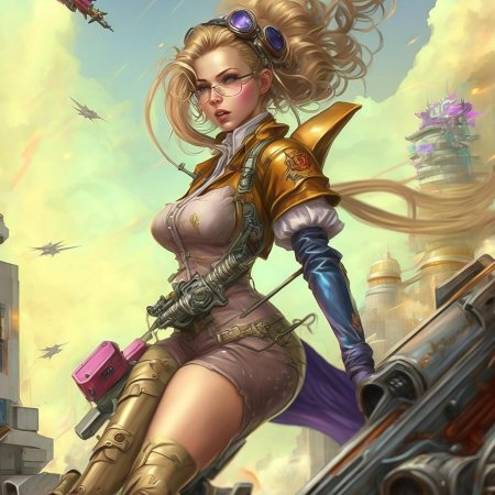 Девушка стимпанк арт