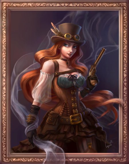 Стимпанк арт девушки