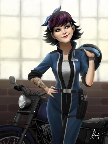 Девушка механик