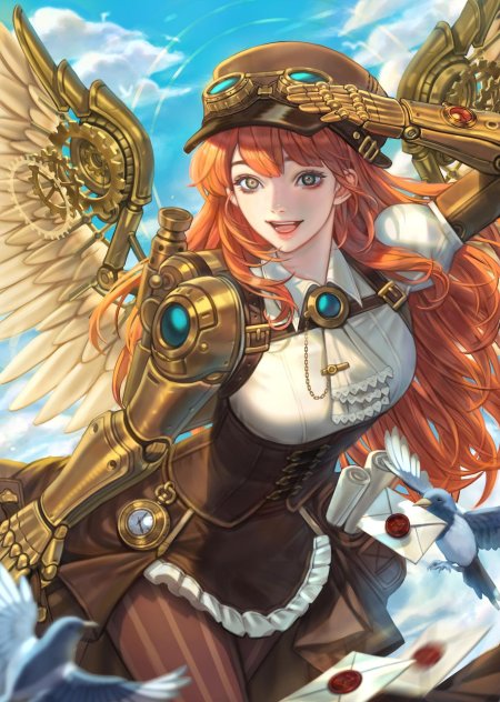 Стимпанк арт девушки