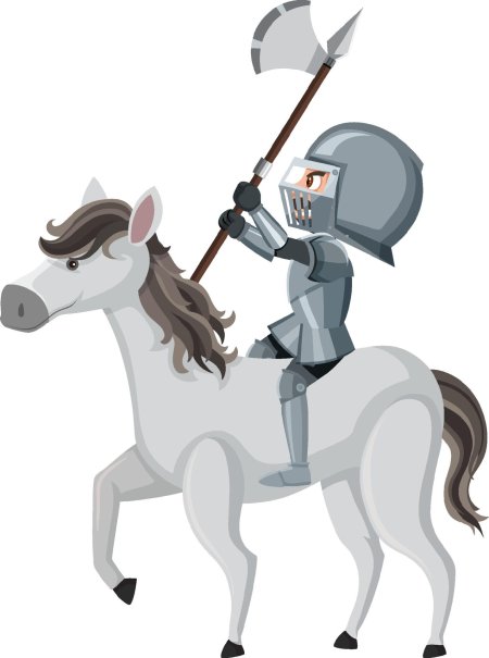 Рыцарь на коне мультяшный