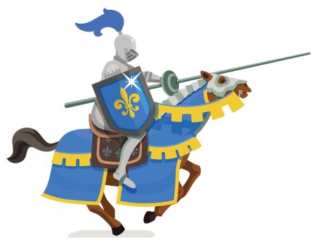 Рыцарь на белом фоне