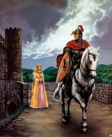 Рыцарь ланселот на коне