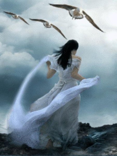 Женщина птица