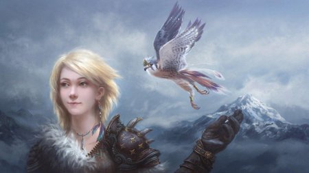 Девушка с соколом