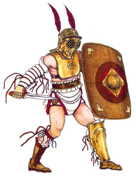 Римский гладиатор ретиарий