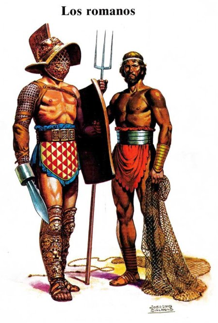 Римский гладиатор ретиарий