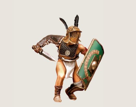 Римский гладиатор ретиарий