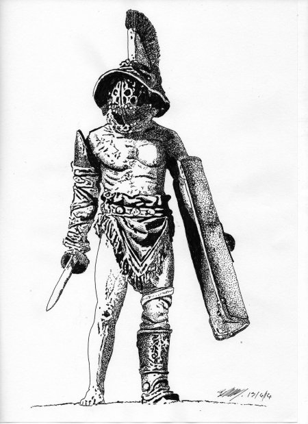 Гладиатор эскиз