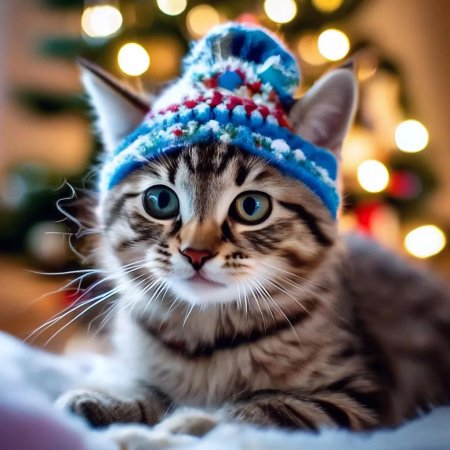 Новогодние котик