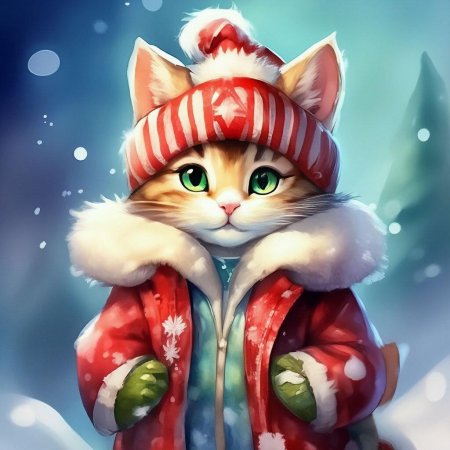 Милые мультяшные котики