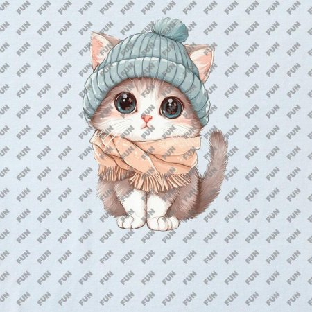 Котенок в шапочке