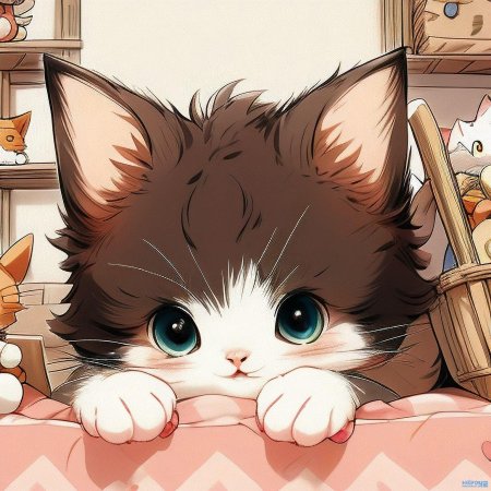 Милые котики аниме