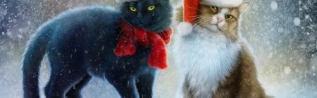 Новогодние котик