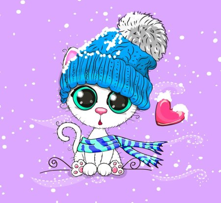 Кот в шапке