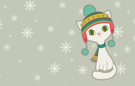 Новогодние котик