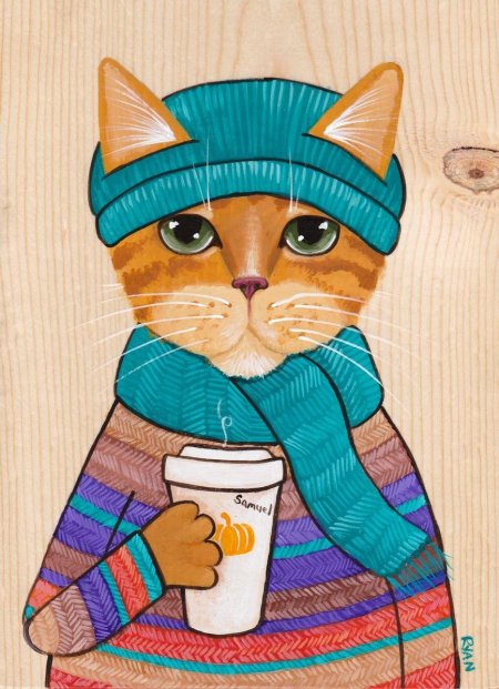 Коты рисунки