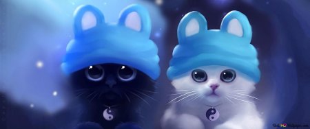 Милые мультяшные котята