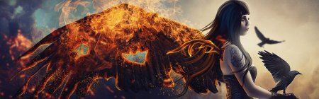 Девушка с огненными крыльями