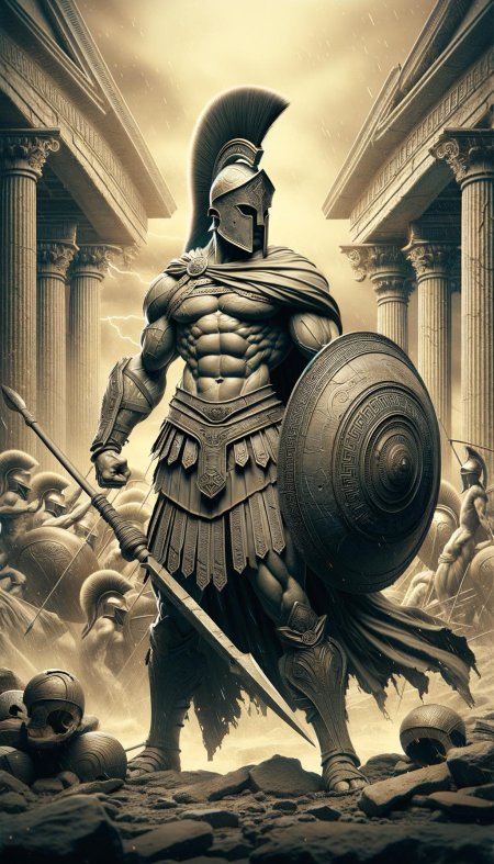 Spartan greek warriors