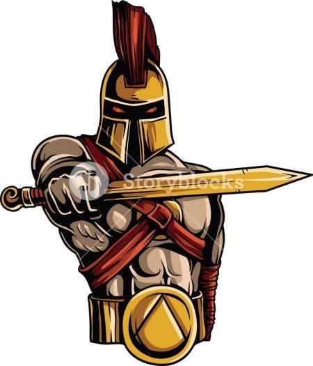 Спартанец рисунок