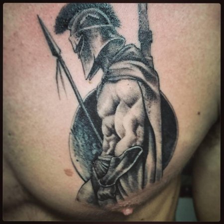 Тату спартанец