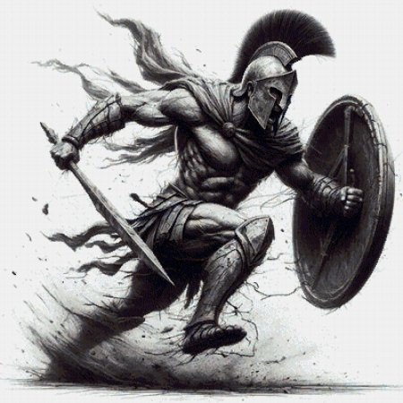 Воин спартанец эскиз тату