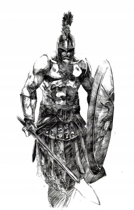 Гладиатор эскиз