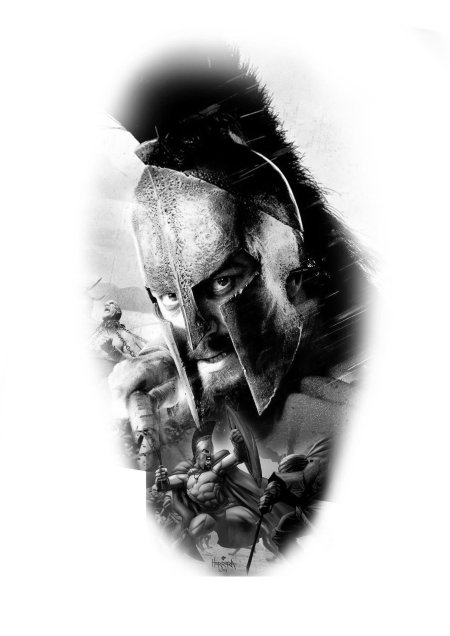 Тату леонид 300 спартанцев эскизы